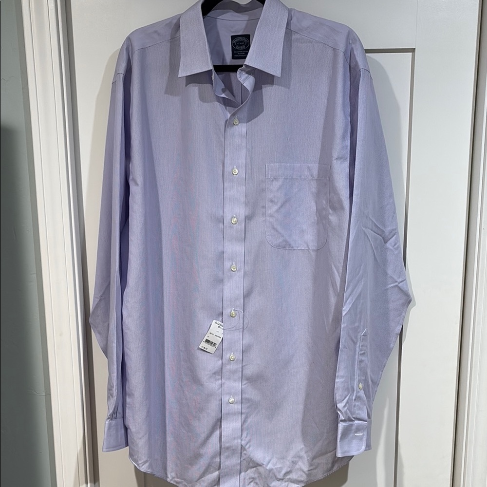 Brooks Brothers purple and white  Dress Shirt